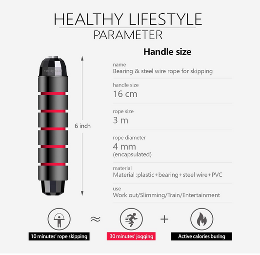 Skipping rope Black and red details
by shayoda fitness