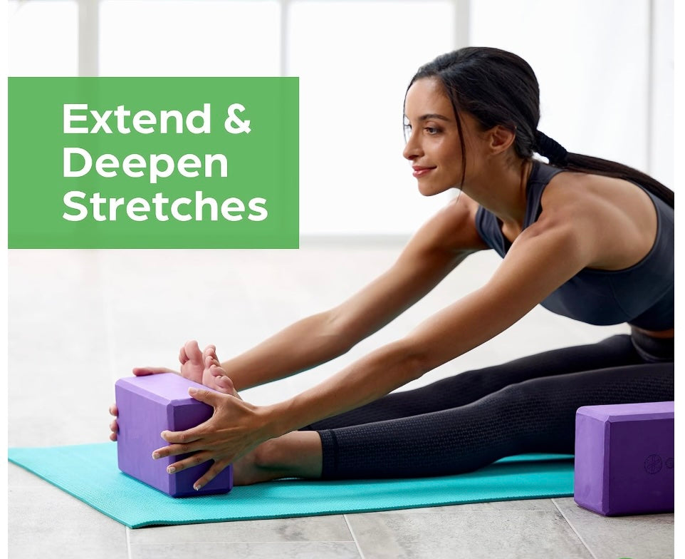yoga block TPE stretch exercise view by shayoda fitness
