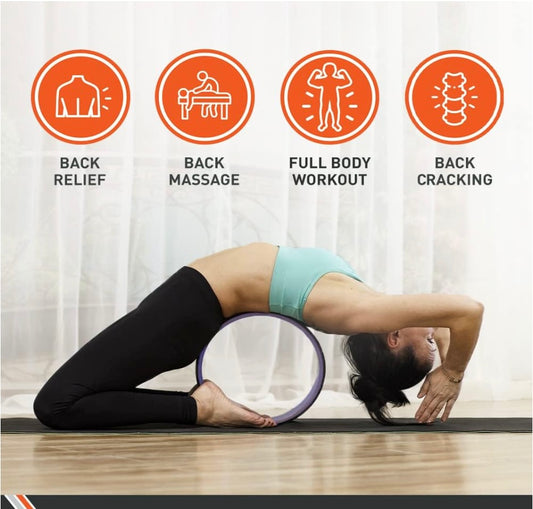 yoga wheel exercise view