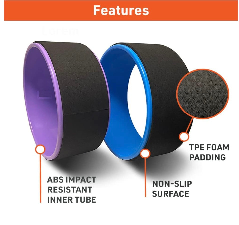 yoga wheel color options by shayoda fitness