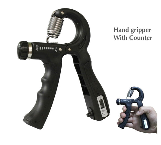 hand gripper with counter black colour front view by shayoda