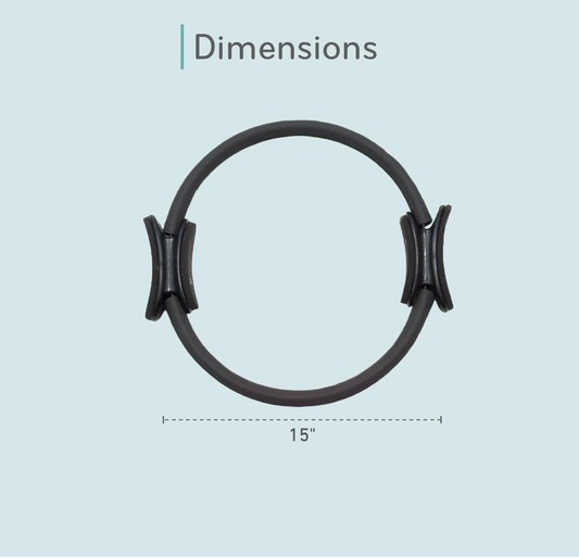 Textured surface and soft foam handles of Shayoda Pilates ring – designed for comfort and grip during workouts