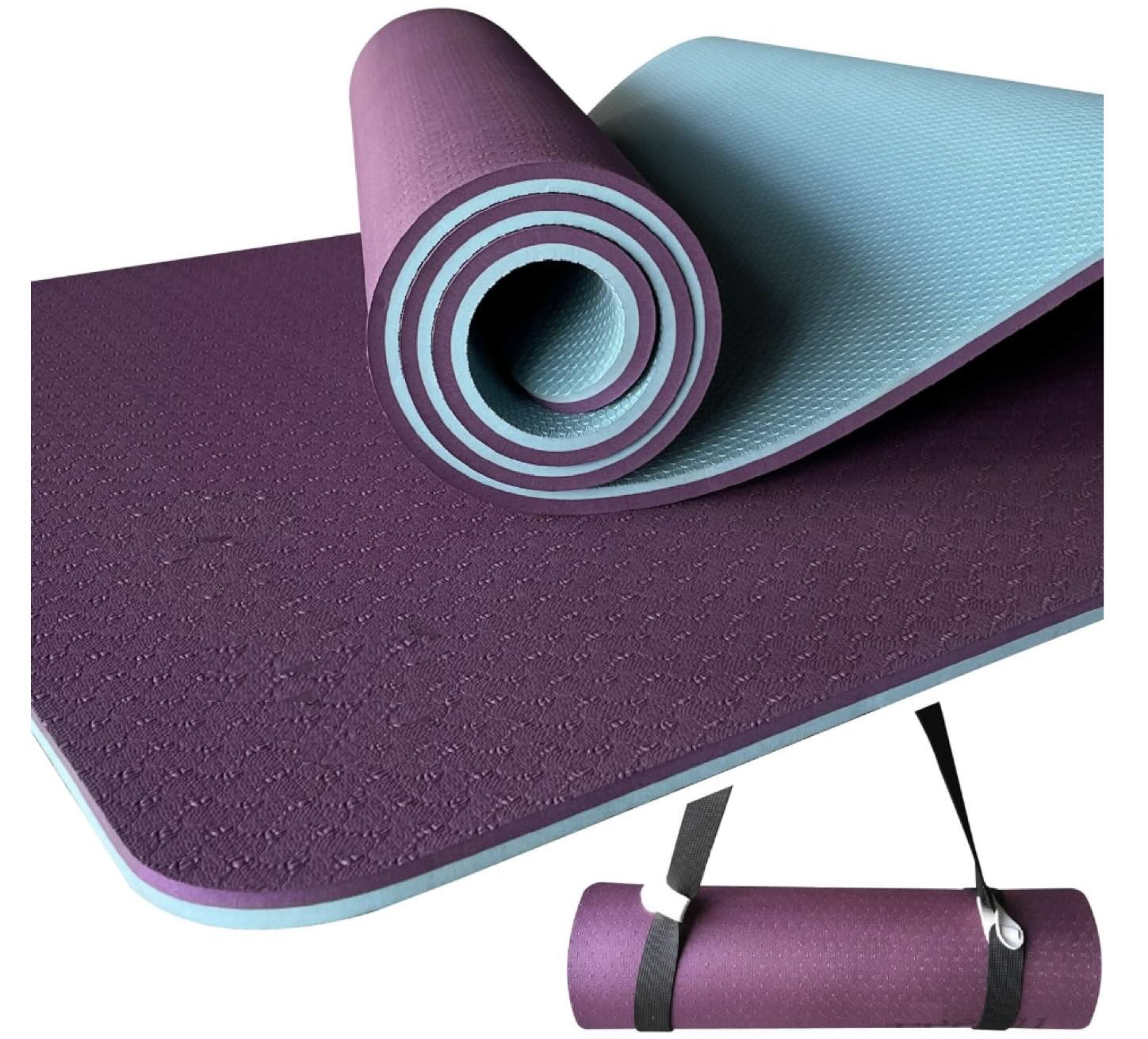 Shayoda eco-friendly TPE yoga mat with non-slip surface β ideal for yoga, Pilates, and floor workouts