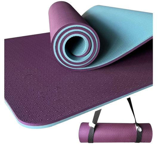 Shayoda eco-friendly TPE yoga mat with non-slip surface – ideal for yoga, Pilates, and floor workouts