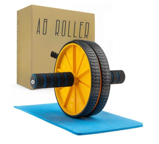 Shayoda ab roller with dual wheels for enhanced stability β ideal core training equipment for home workouts