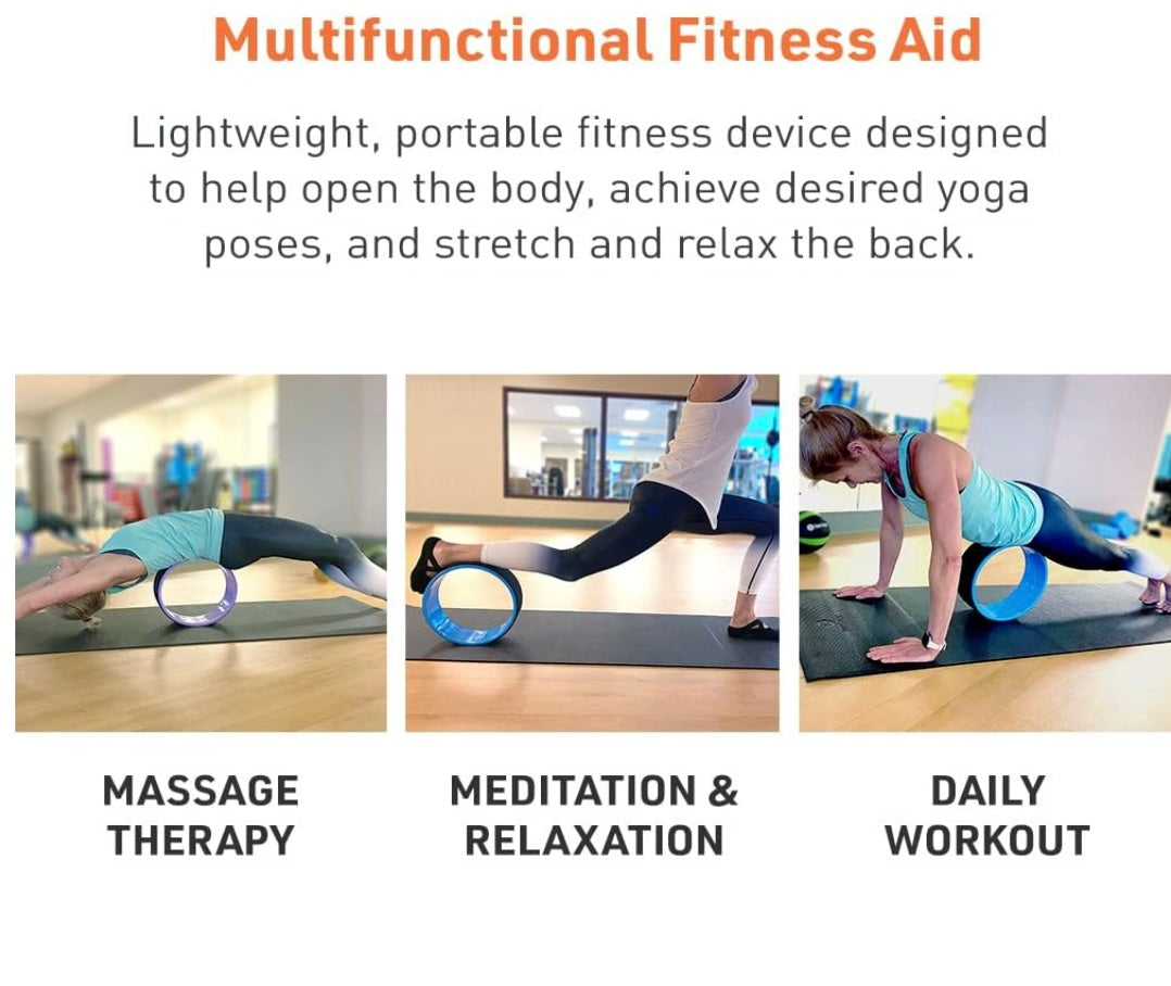 yoga wheel usage view by shayoda fitness